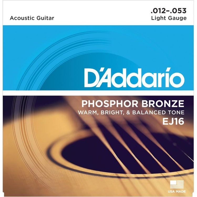 USA D'Addario EJ16 (12-53) - Dây Đàn Guitar Thùng