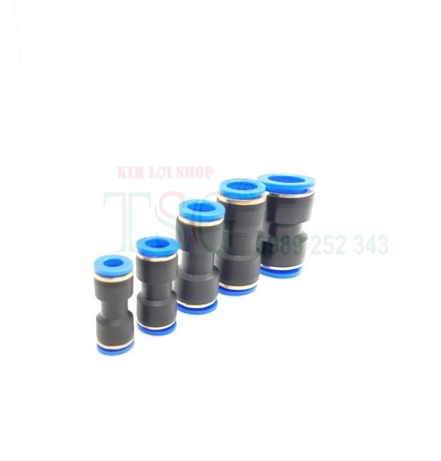 (COMBO 5 CÁI) Nối ống PU 04,06,08,10,12,16  ( nối ống 4,6,8,10,12,16mm phun sương )