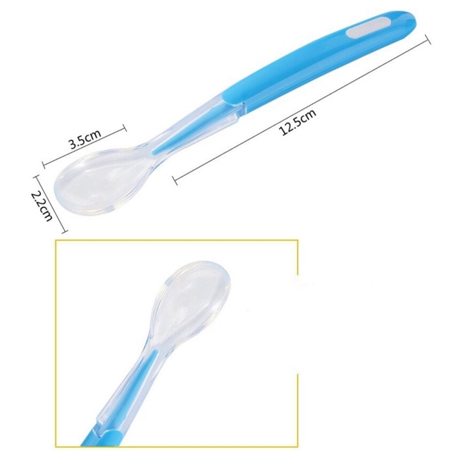 Thìa silicone cho bé ăn dặm ( loại sâu lòng, không BPA )