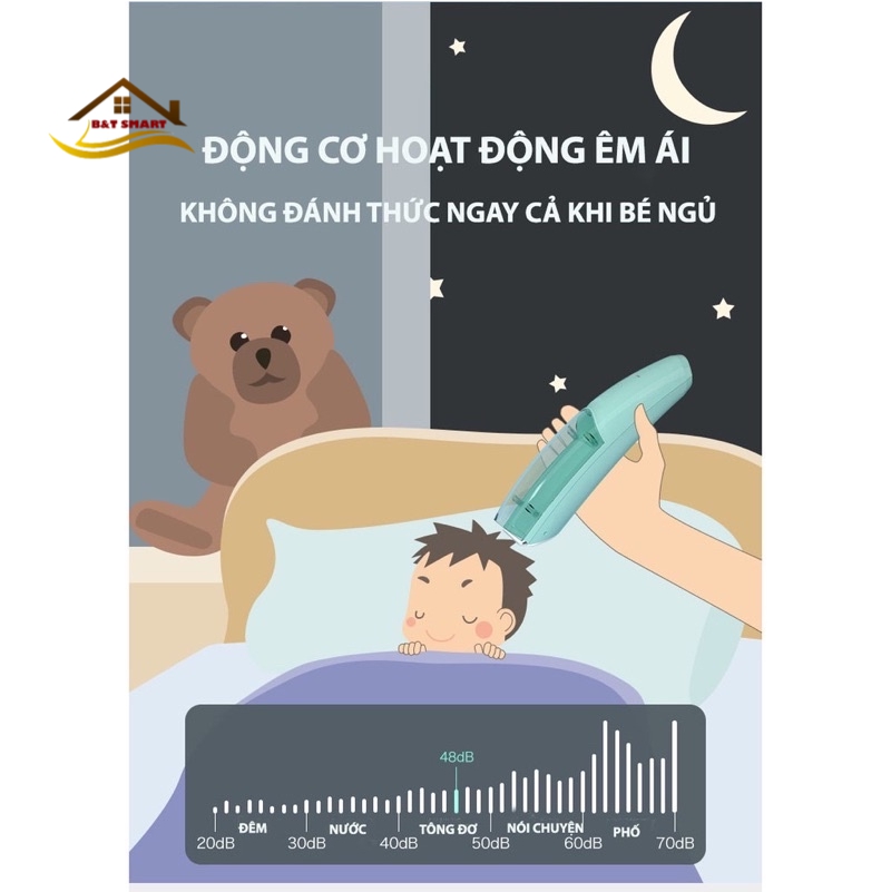 Tông đơ cắt tóc chính hãng MISUTA hút tóc tự động