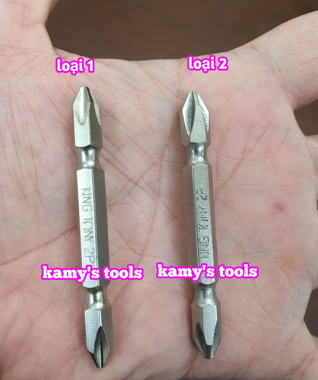 Mũi Bắn Vít 2 Đầu Bake 4 Cạnh Kingtony Dài 65mm 136502P bán lẻ từng cái