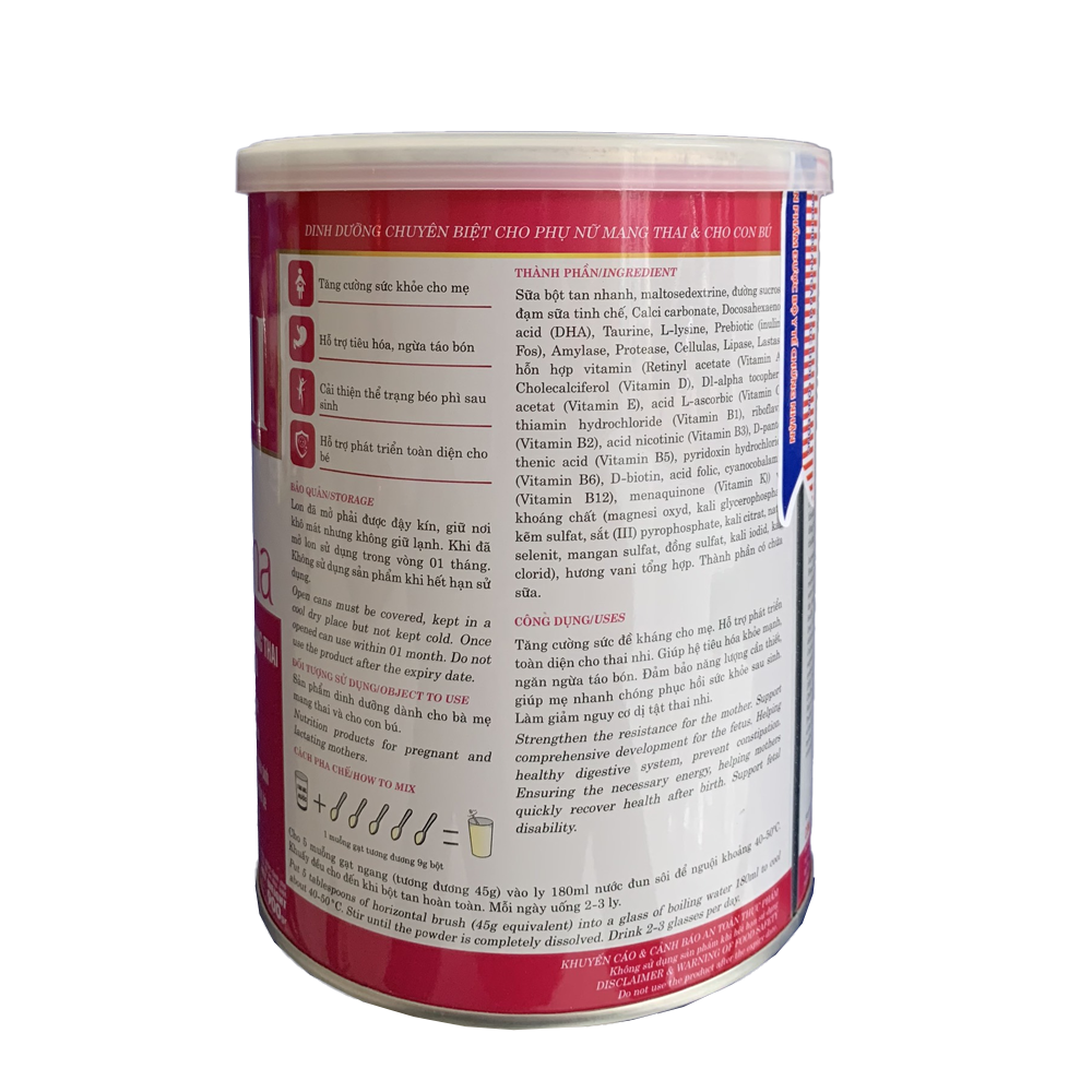 Sữa bột Biomi Mama (900g) - Dành cho phụ nữ mang thai & cho con bú