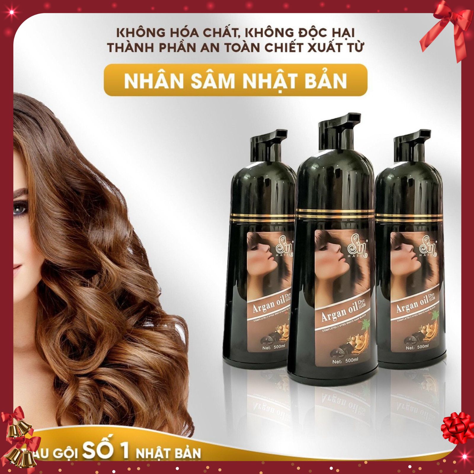 Dầu gội phủ bạc nhân sâm SIN HAIR Nhật Bản