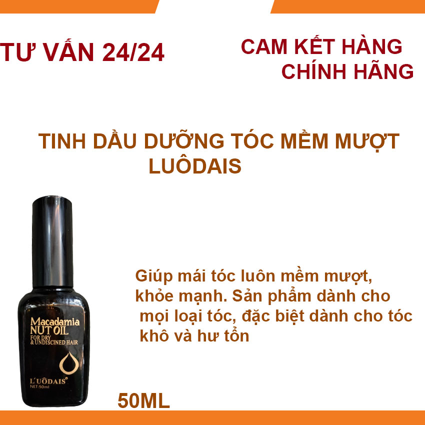 Tinh dầu dưỡng tóc macadami nutoil olive luôdais