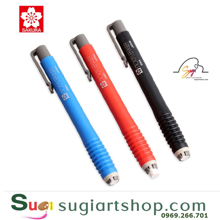 [SugiArtShop] Gôm dạng bút NOCKS ERASER, Bút gôm sakura