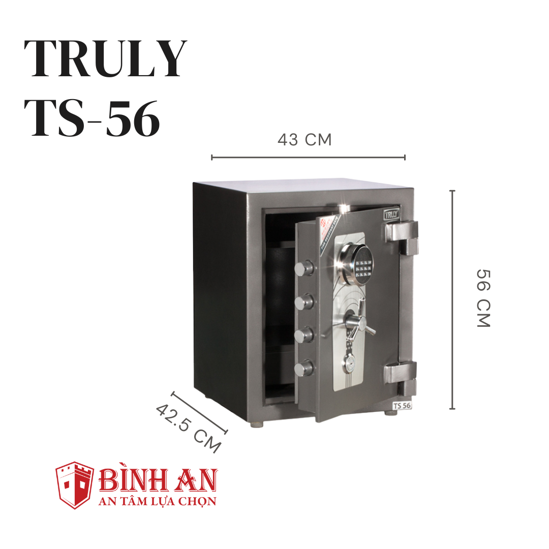 Két Sắt Truly TS-56 (112kg) Siêu Cường Chống Đập Hàn Quốc