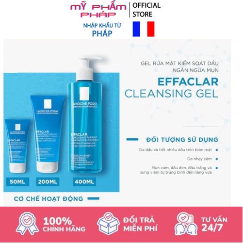 [HÀNG PHÁP ️ SHIP HỎA TỐC] Sữa rửa mặt la roche posay