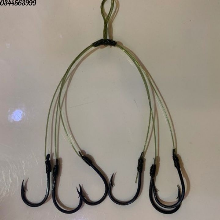 [ BỘ 2 CHÙM ] Lưỡi câu cá chùm nho  6 Lưỡi  - Lưỡi Câu Cá Tra