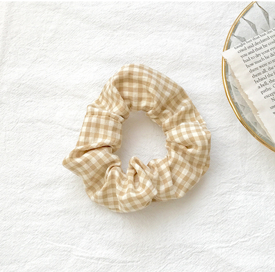Dây Cột Tóc Scrunchies Vải Caro