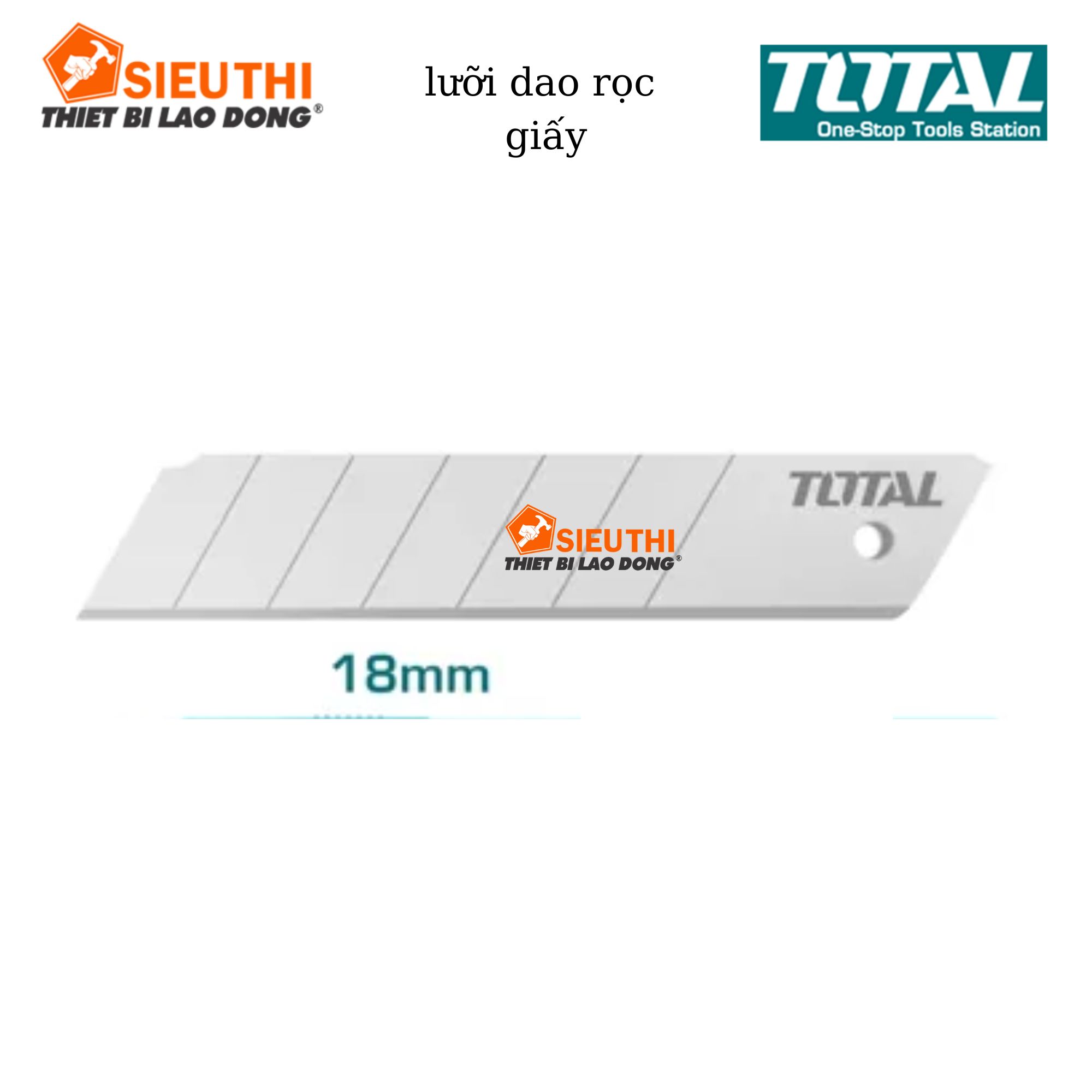 18x100mm 1 lưỡi dao rọc giấy Total THT519112