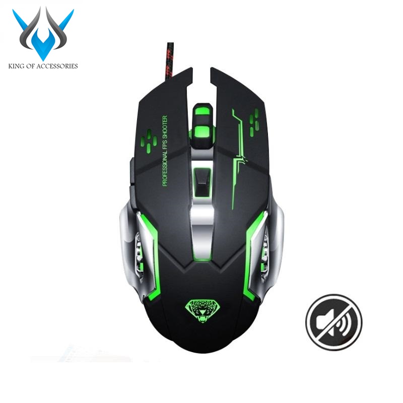 Chuột chuyên Game 6D DIVIPARD G502 Led đa màu DPI 3200 (Đen) - Phụ Kiện 1986