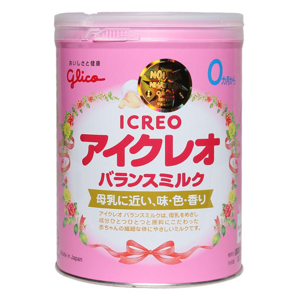 Sữa Bột Glico Icreo Số 0 - Hộp 800g (Cho trẻ 0~12 tháng tuổi)