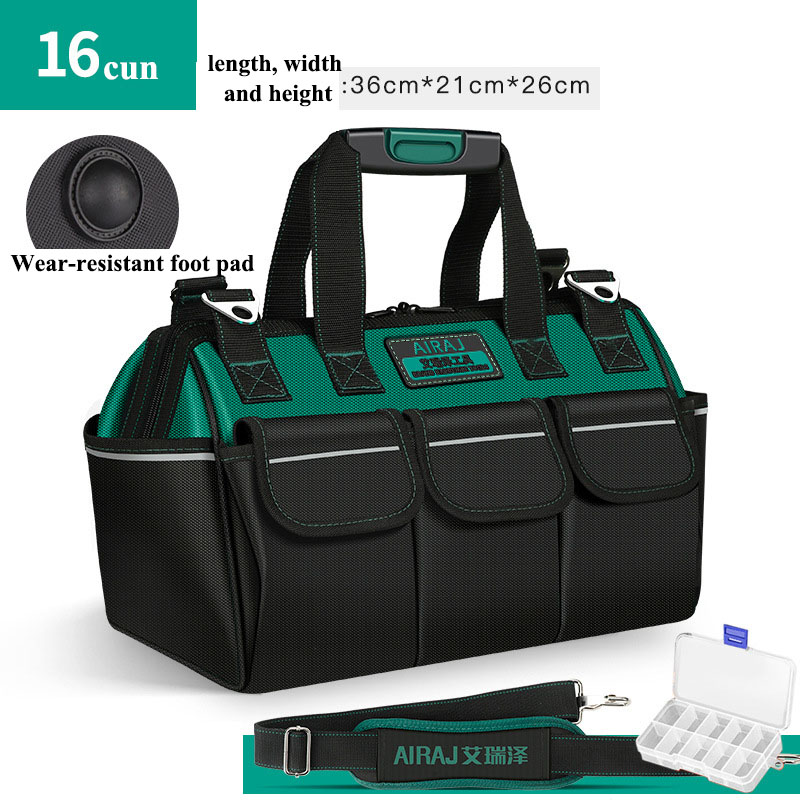 SaTine Electrician Bag Tool Organizers Portable Multi Pocket Waterproof Tool Kit Function Tool Bag Oxford Cloth Bag