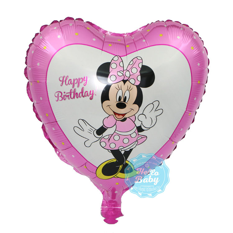 Bóng trang trí sinh nhật các hình, số chuột Micky