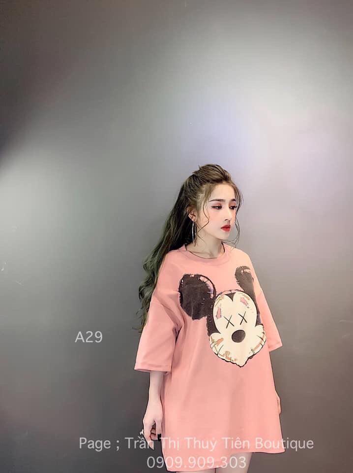 Áo thun nữ micky form rộng