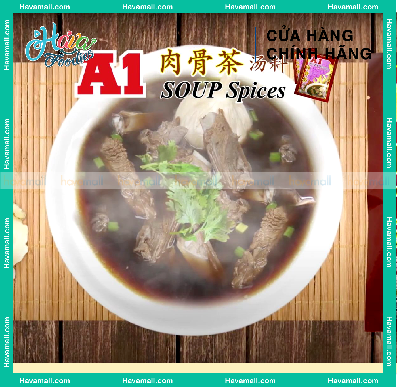 Gia Vị Súp Bak Kut Teh Hiệu A1 Gói 35g