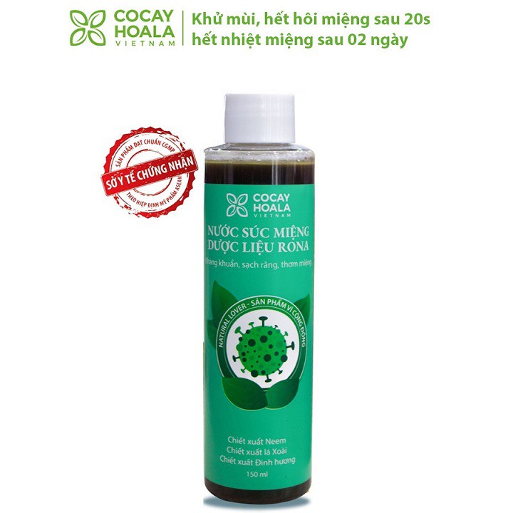 [HCM]Nước súc miệng dược liệu Rona Cocayhoala (150ml)