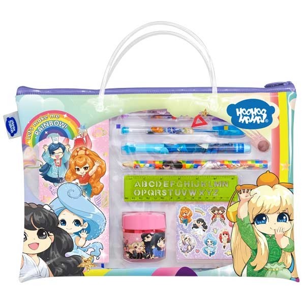 Bộ dụng cụ học tập lớp học mật ngữ - hoohoohaha rainbow magic violet - vph05-0101