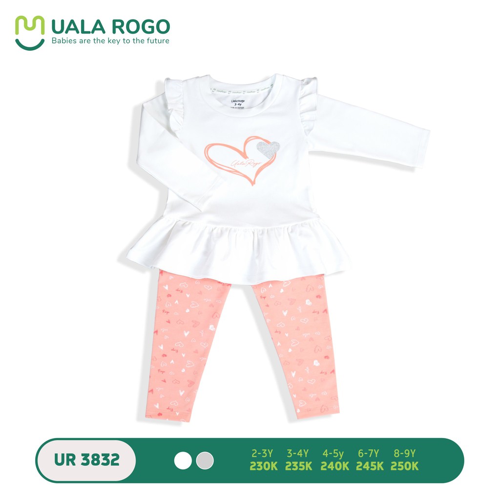 Bộ bé gái dài tay bèo Uala Rogo