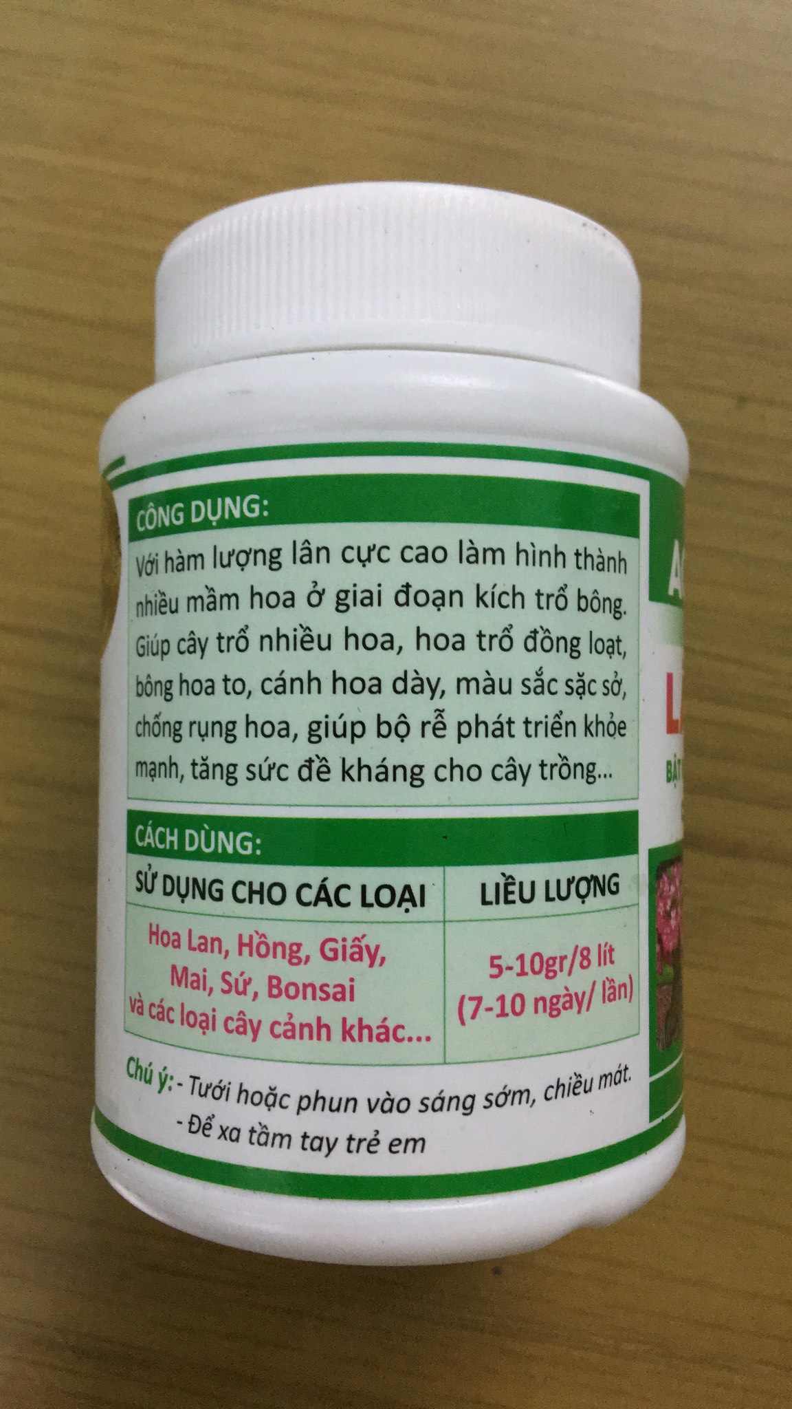 Siêu lân AC 10-60-10+TE lọ 100gr
