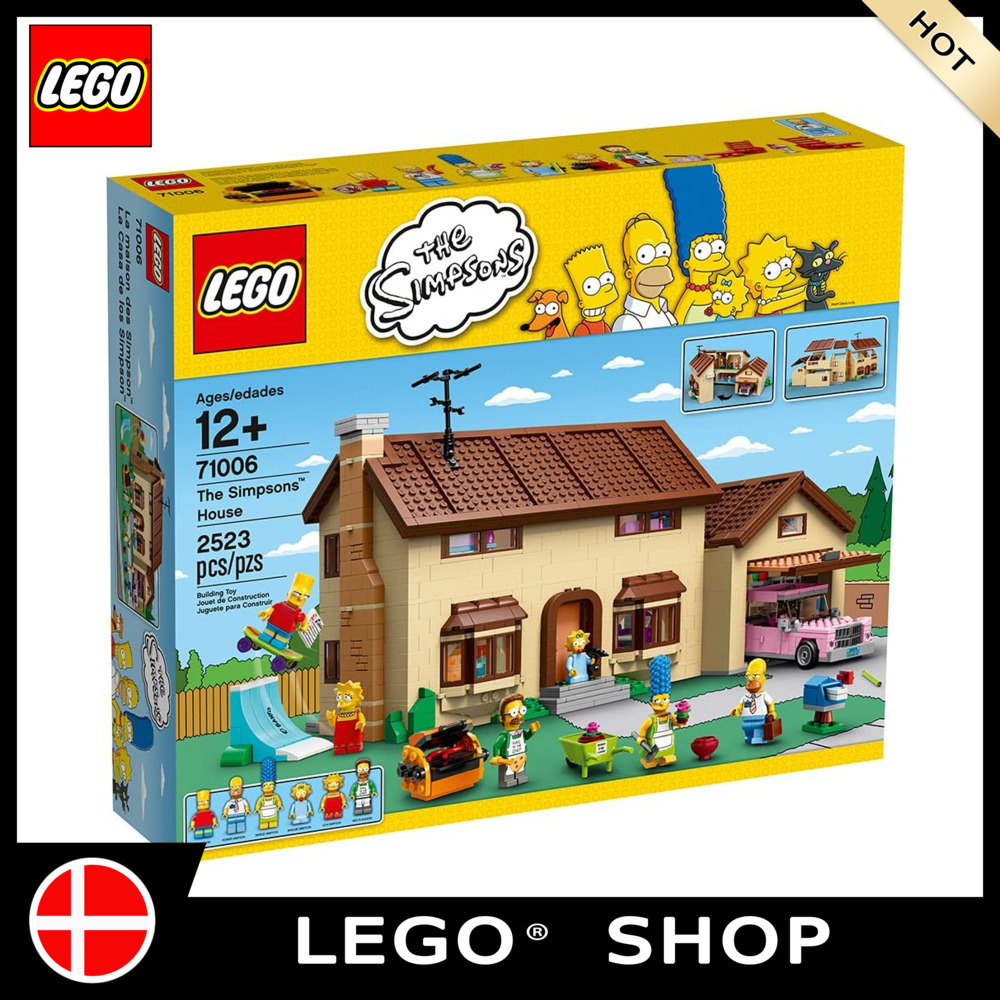 Official】LEGO Simpsons 71006 The Simpsons House (2523 mảnh) Đảm bảo chính  hãng, từ Đan Mạch 