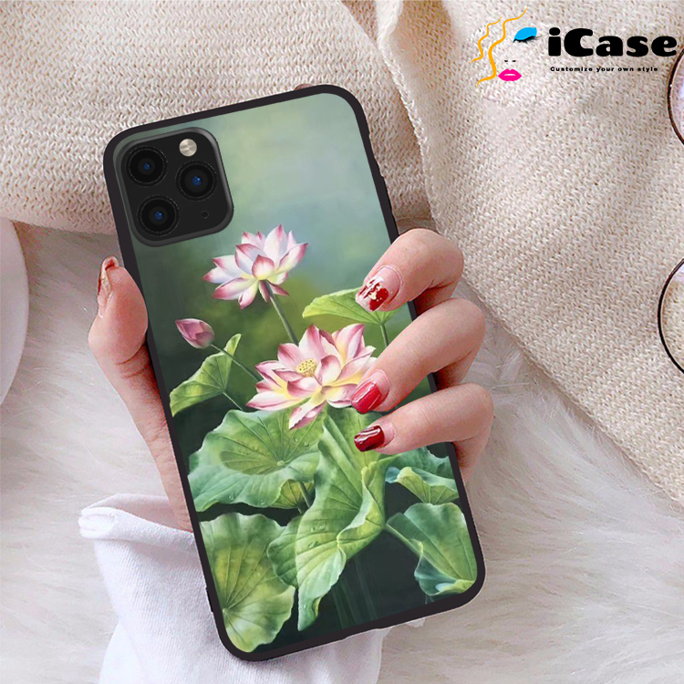 Ốp lưng iPhone 11 Pro Max viền dẻo TPU BST Sen