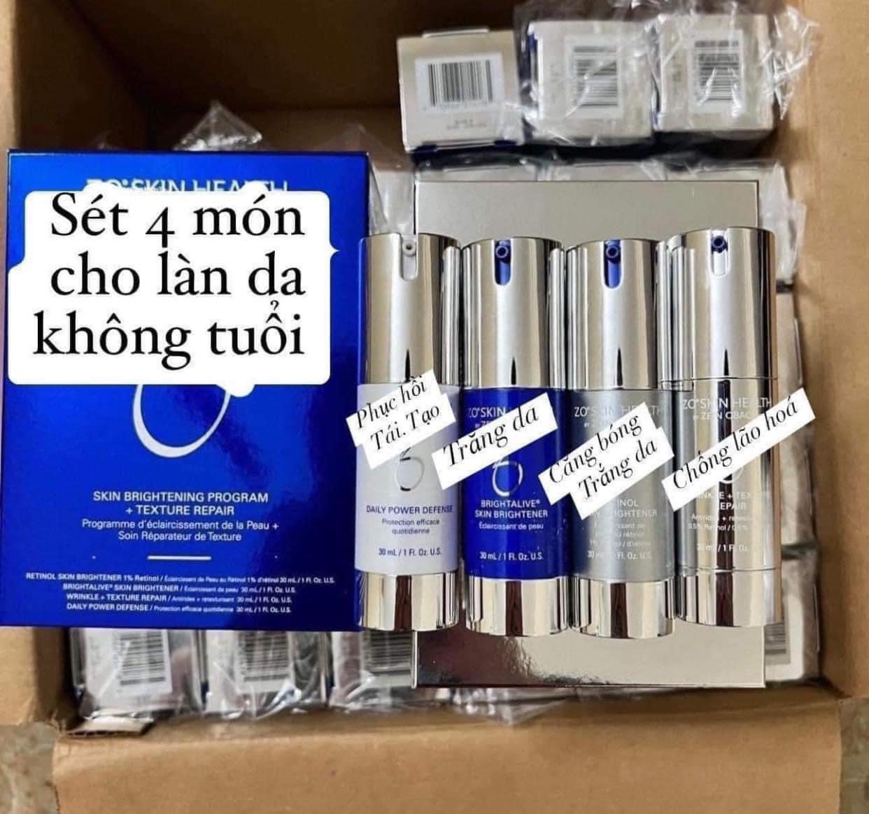 Bộ sản phẩm ZO Skin Brightening Program + Texture Repair
