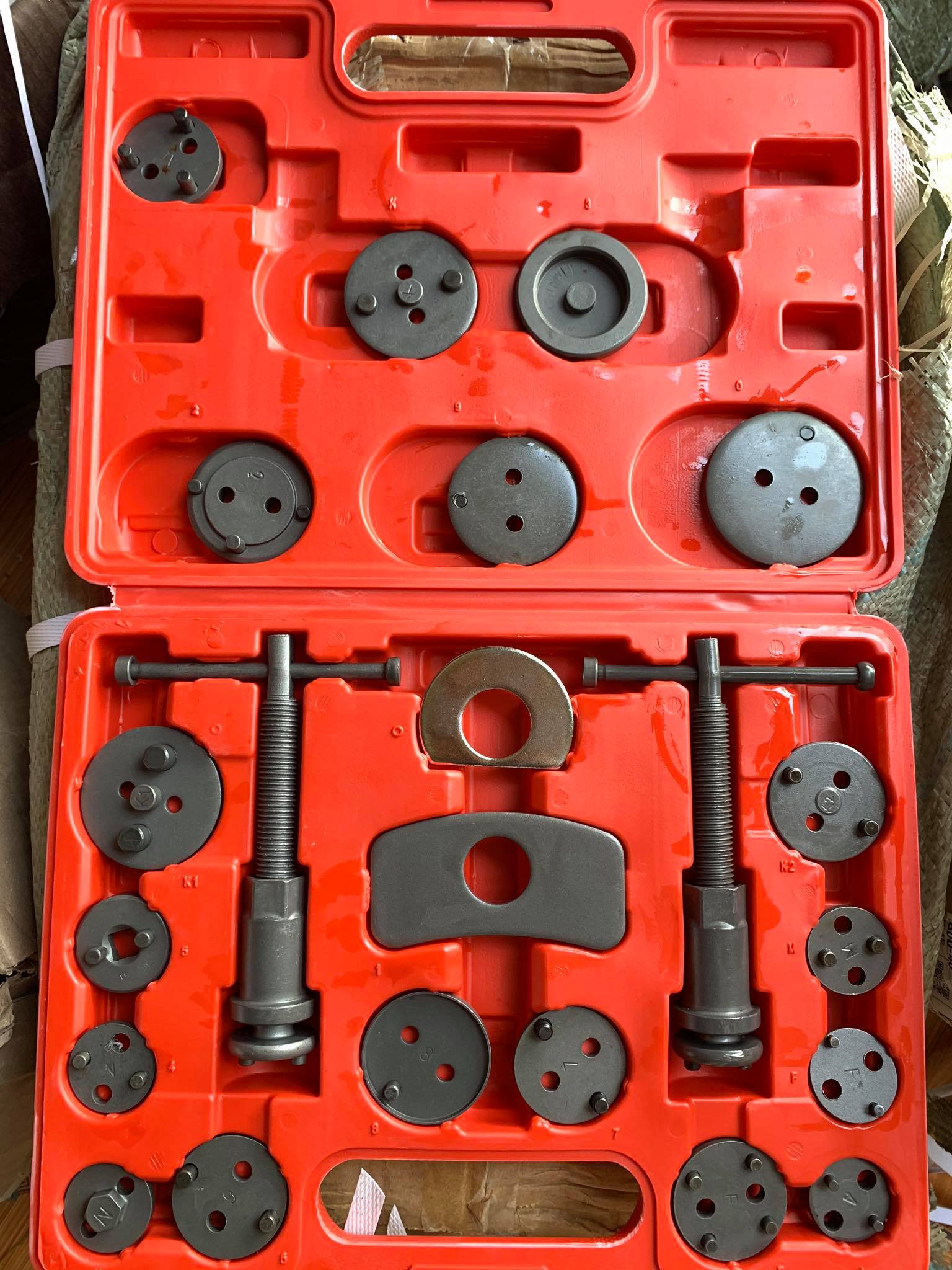 Bộ vam ép piston phanh đĩa 22 chi tiết