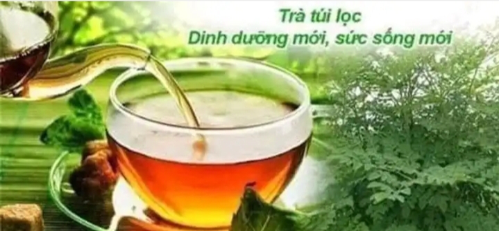 Trà túi lọc chùm ngây xạ đen linh chi