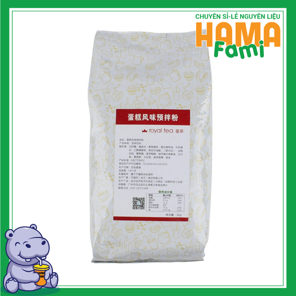 Bột Cake Cream Royal Tea gói 1kg