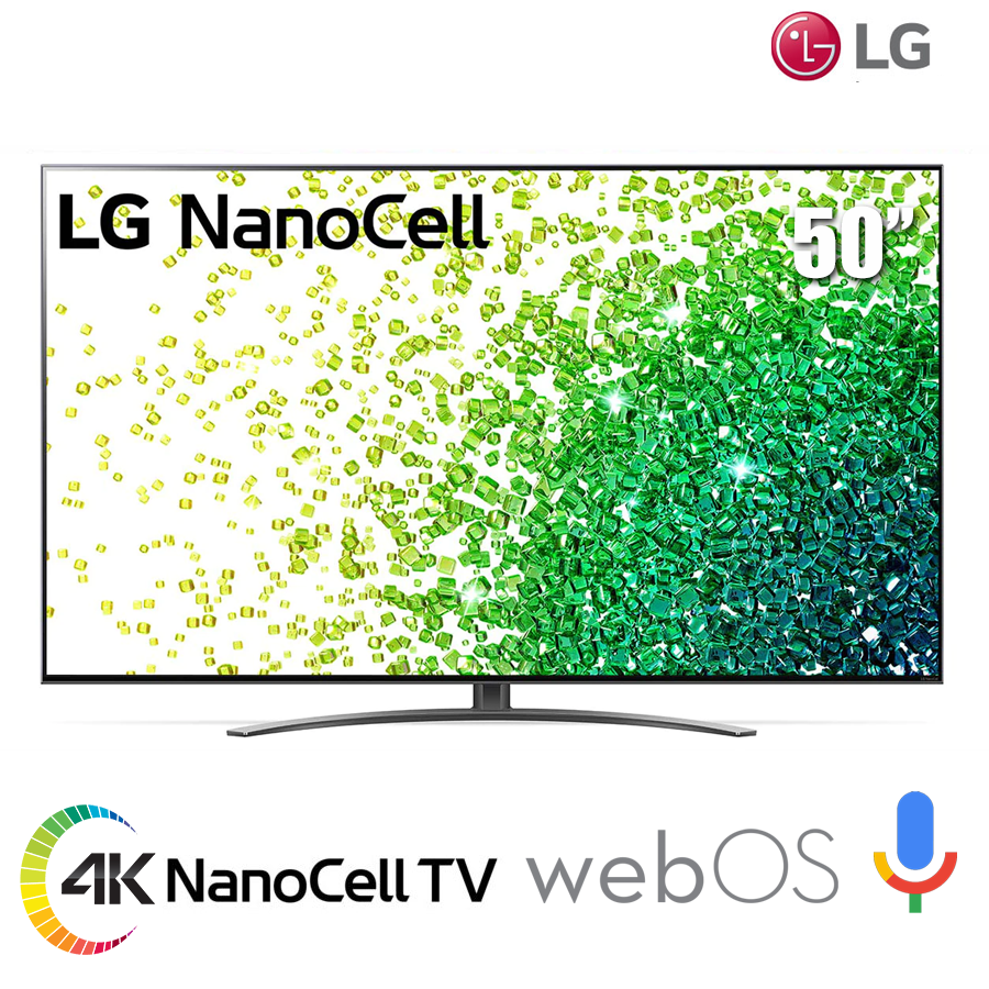 Smart Tivi LG 50-inch NanoCell 4K NANO86 50NANO86TPA - webOS Voice search Loa 40W Chip 4K α7 gen4 - Bảo hành 24 tháng - Hàng Chính Hãng Safety Mart Official