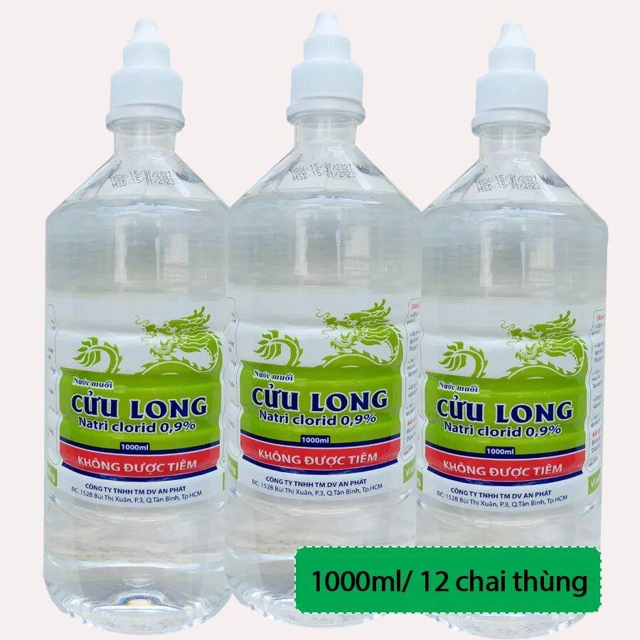 Nước Muối Súc Miệng Cửu Long Chai 1000ml.