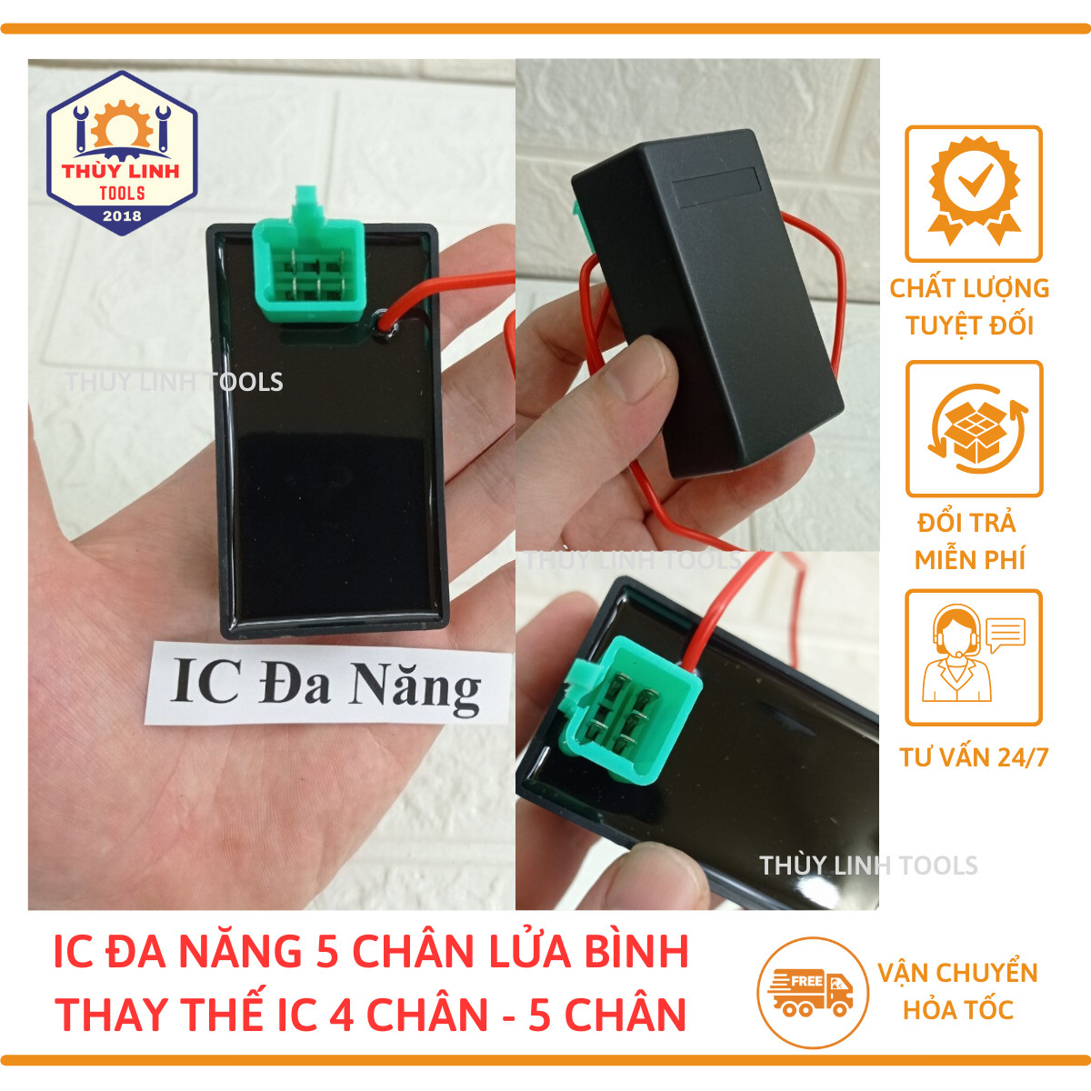 IC độ lửa bình, IC đa năng 5 chân xe máy Phụ Tùng Thùy Linh