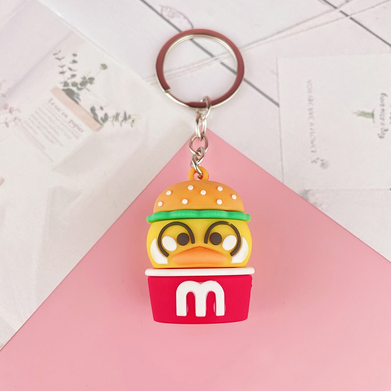 Móc khóa vịt cute màu vàng