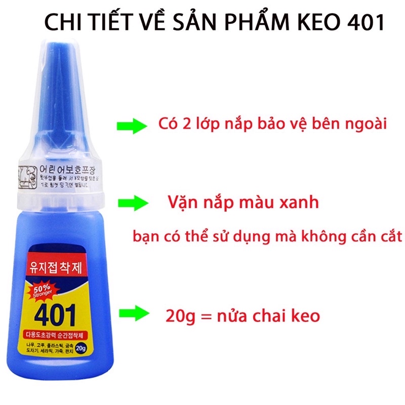 Keo dán móng 401 đá đá trang trí móng,dán móng siêu bền