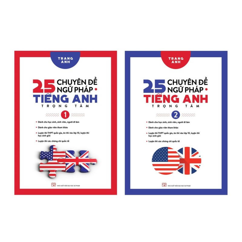 Sách - Combo 25 Chuyên Đề Ngữ Pháp Tiếng Anh Trọng Tâm Tập 1 Và Tập 2 (Trọn Bộ 2 Tập)