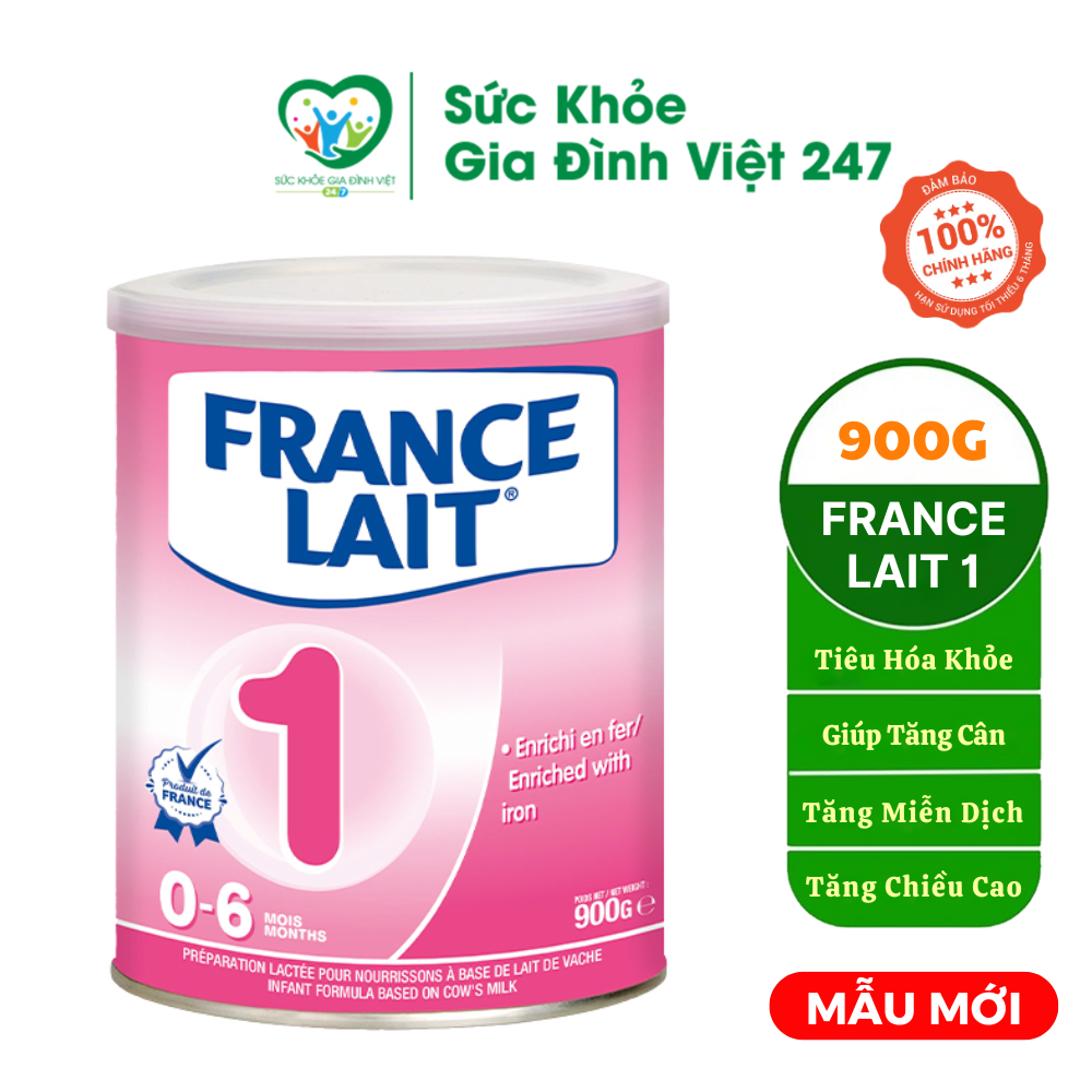 Sữa bột France lait số 1 900g ( 0-6 tháng tuổi )