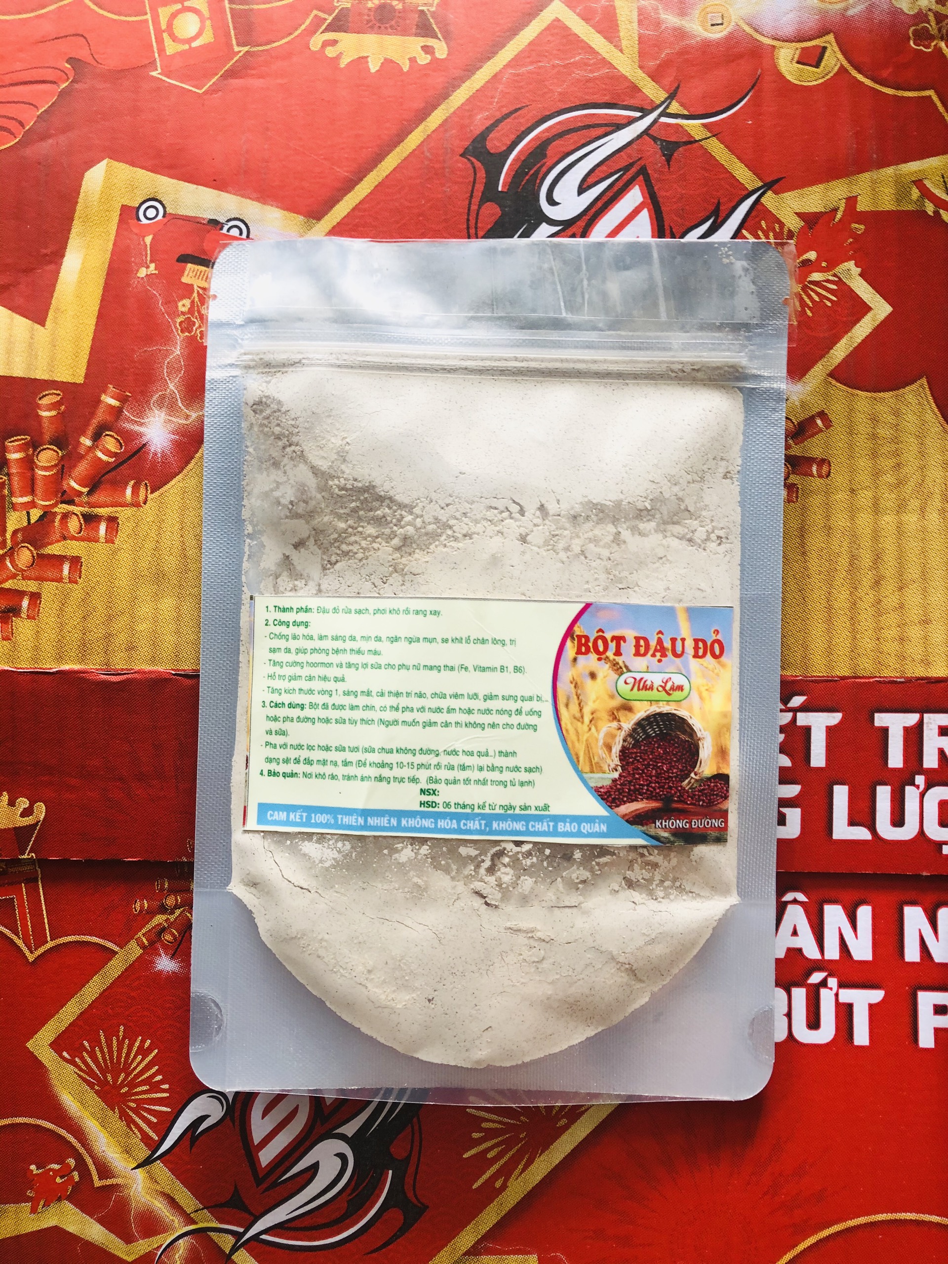 Bột đậu đỏ sống HANDMADE 1kg