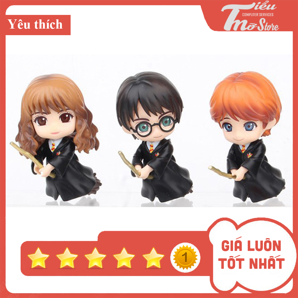 Mô hình 3 nhân vật HARRY POTTER - RON - HERMIONE