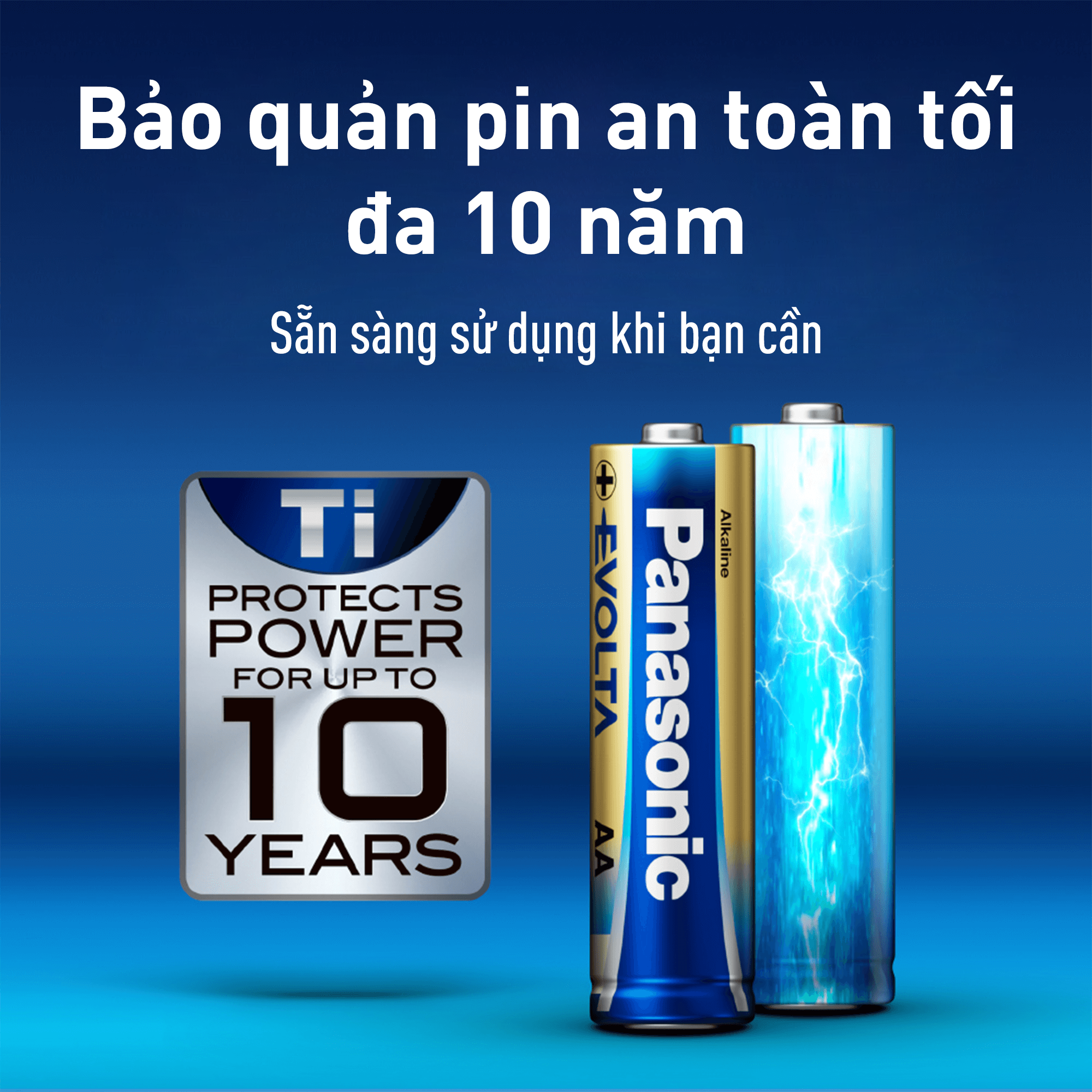 Vỉ 2 viên Pin Panasonic Evolta AAA LR03EG/2B-V – Hàng Chính Hãng