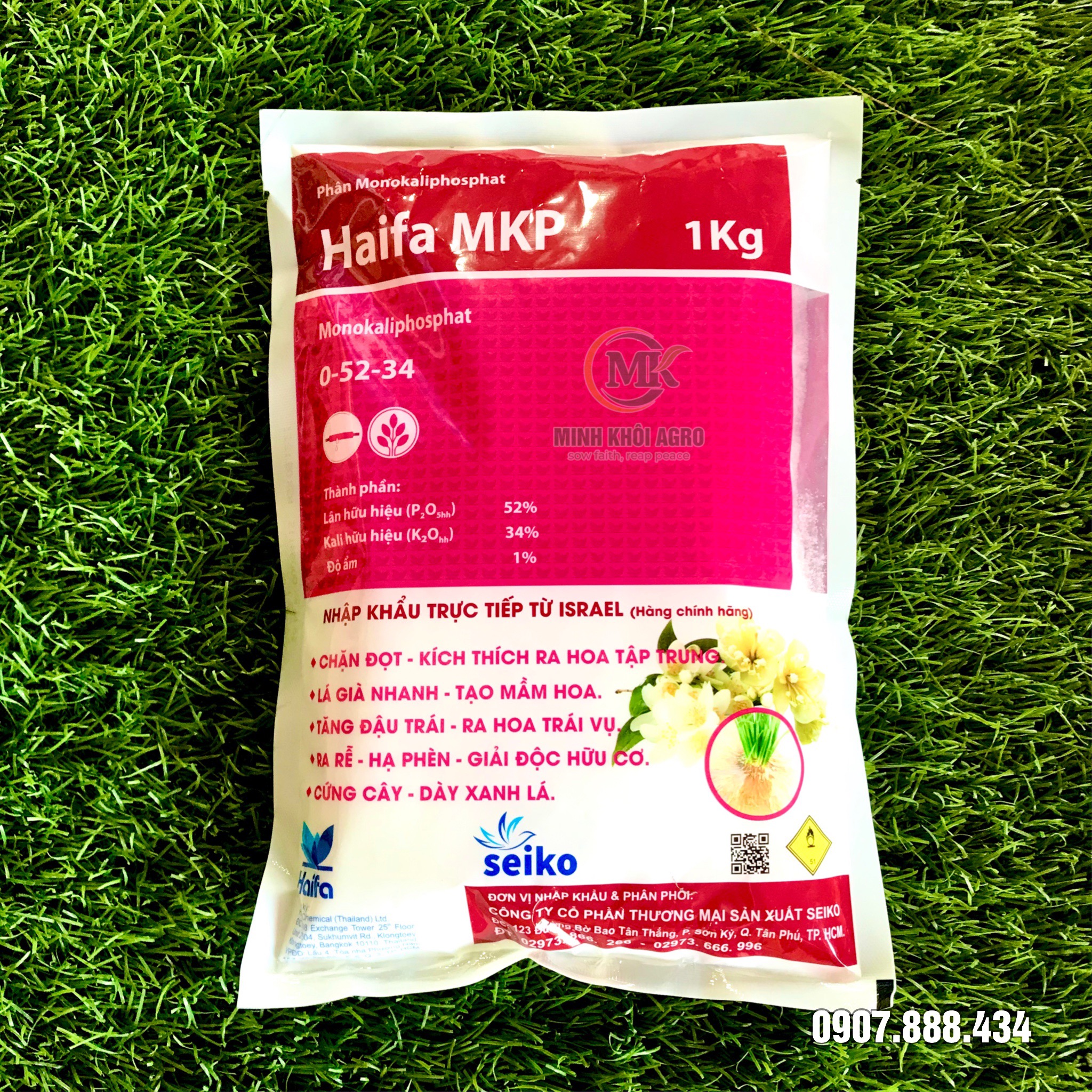 Phân bón Haifa MKP (Gói 1kg) | Kích bật mầm hoa