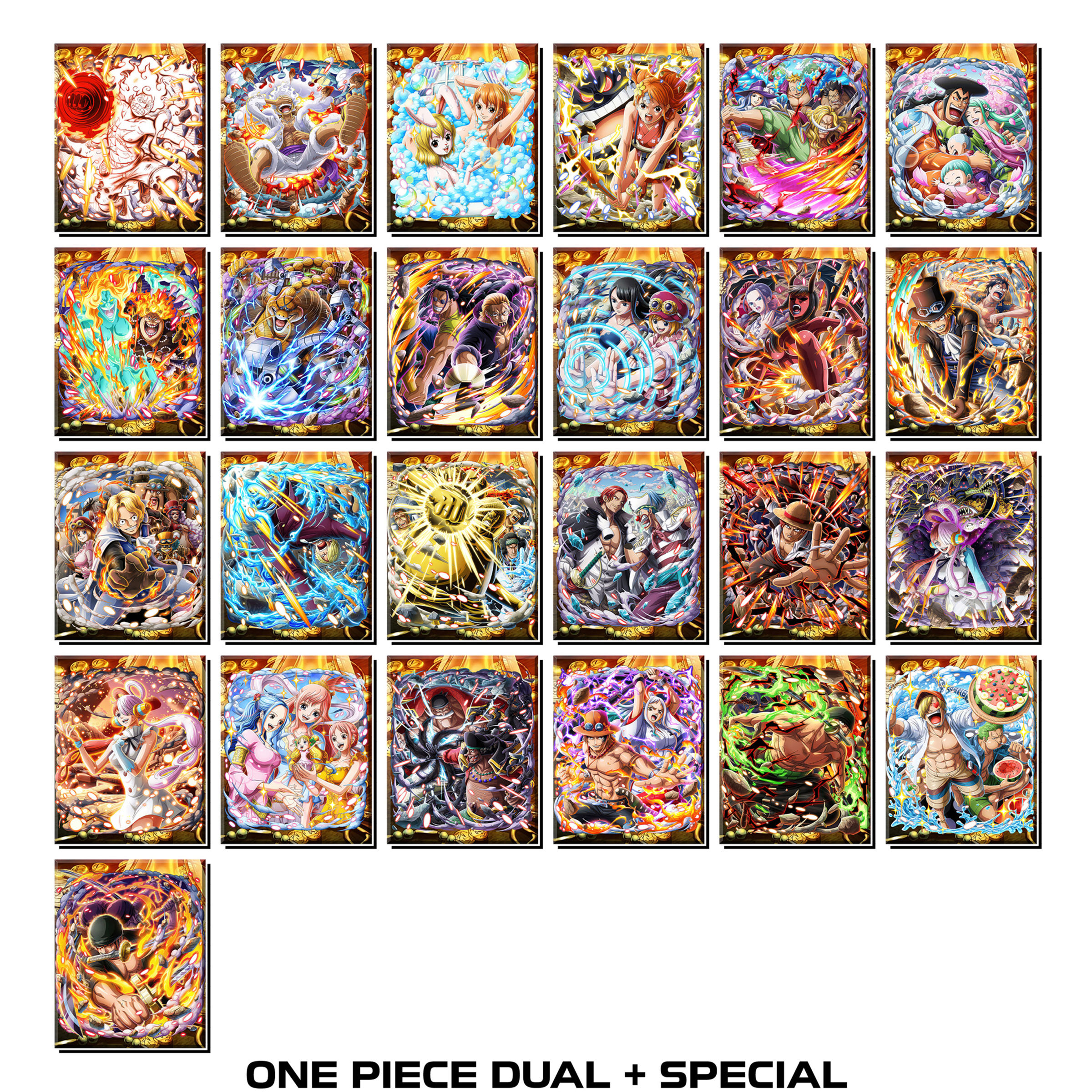 [Độc Quyền Phản Quang 7 Màu] - Phần 5 - Thẻ Bài One Piece - Dual Character & Special