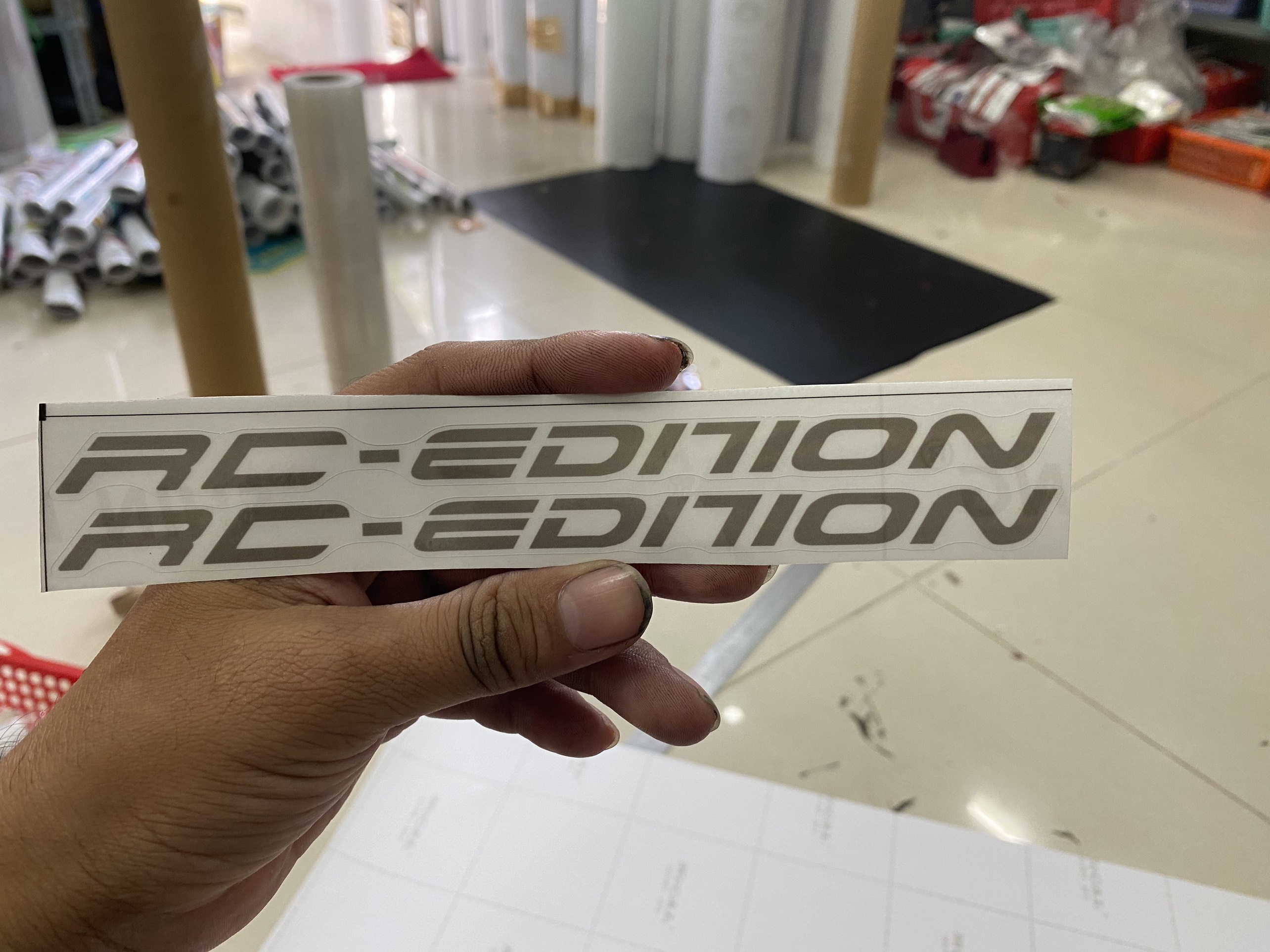 Tem dán chân phuộc rc edition