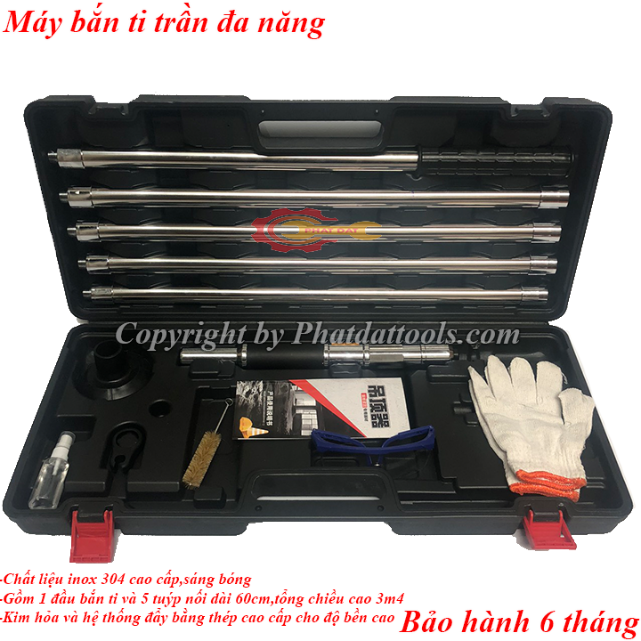 Máy bắn ti trần làm thạch cao,điện nước,điều hòa,báo cháy