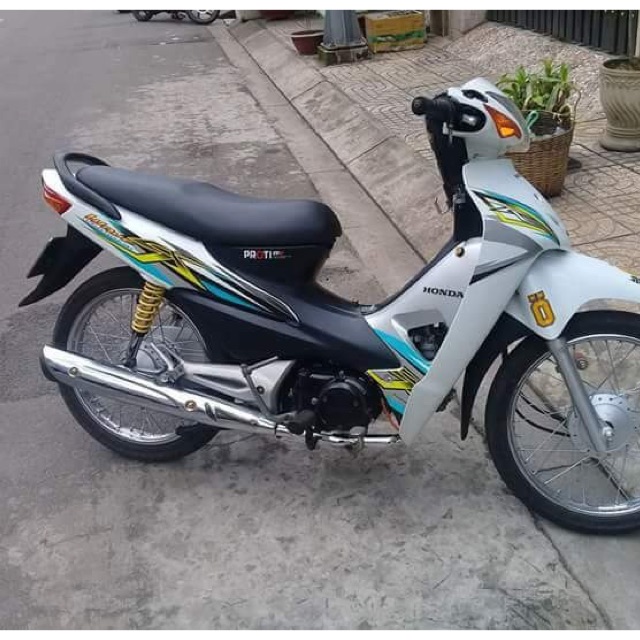 tem rời wave lớn dán xe trắng tem