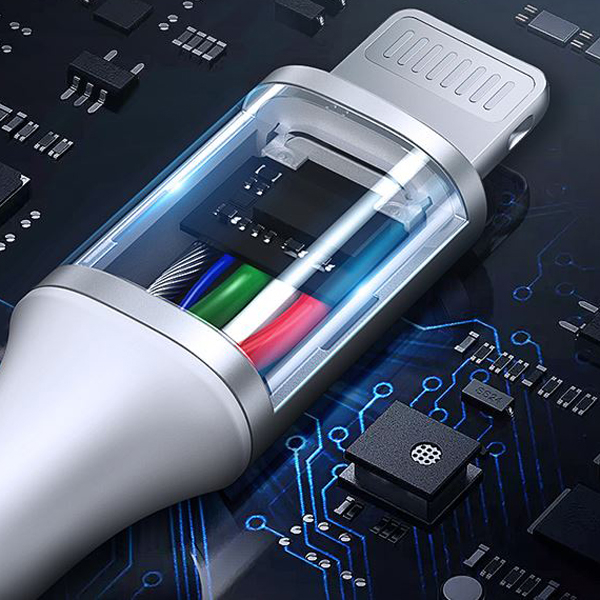 Cáp sạc nhanh Ugreen MFI bọc dù 1M cho iPhone
