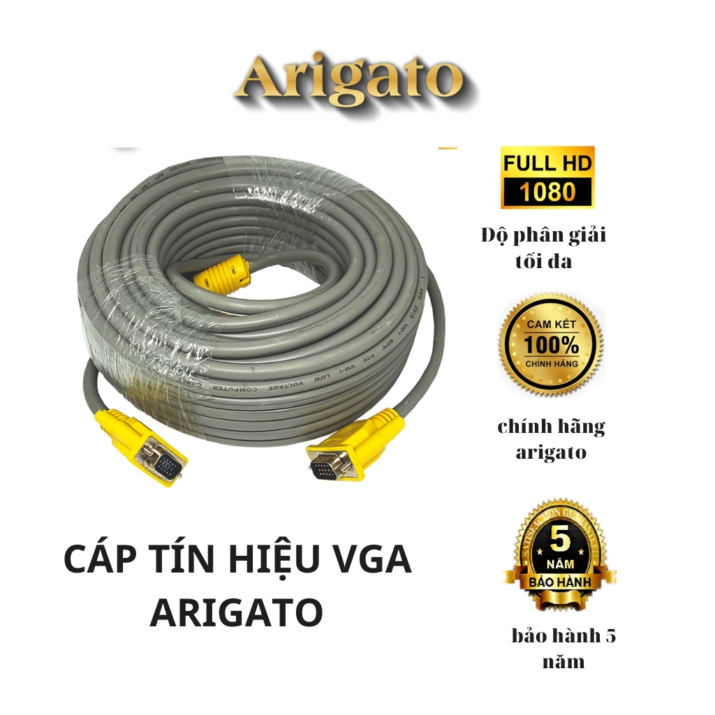 Dây Vga, cáp tín hiệu 3+6 5m,10m,15m,20m  Arigato.vtq.computer