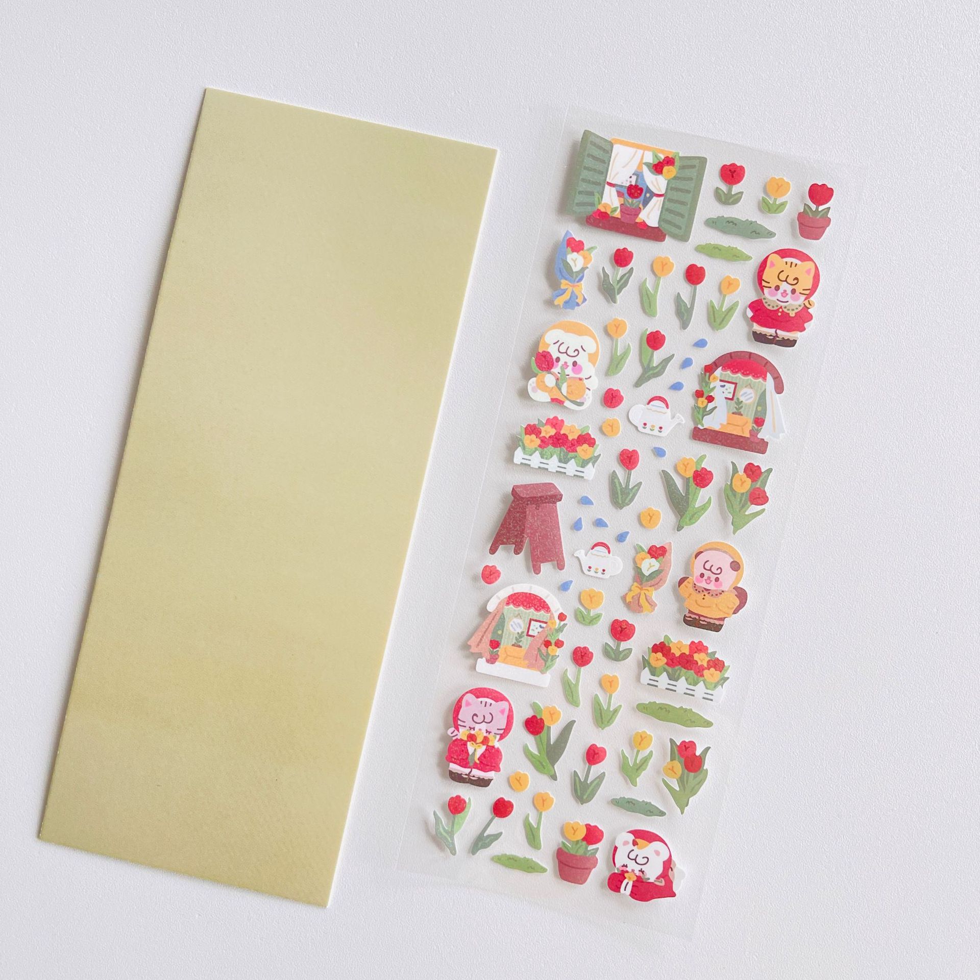 Tấm sticker PVC làng động vật dễ thương