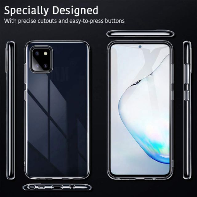 Ốp Lưng Silicon Samsung Note 10 Lite Trong Suốt