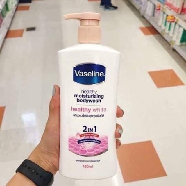 [Nhập RAISINGSTAR18, giảm 30k cho đơn 99k]Sữa tắm vaseline 2in1 Thái lan 450ml